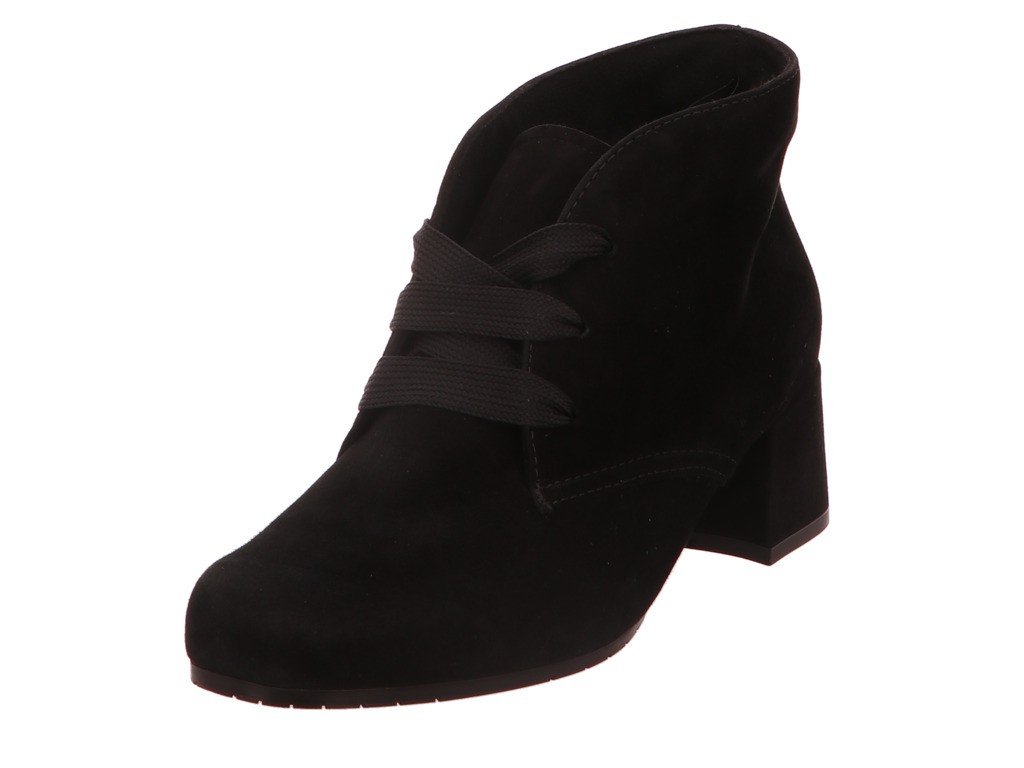 SEMLER Schnür-Stiefeletten schwarz SAMT-CHEVRO