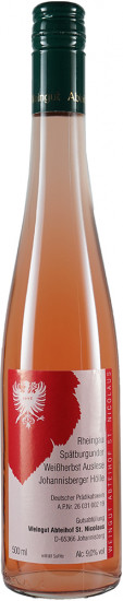 2018 Johannisberger Hölle Spätburgunder Weißherbst Auslese edelsüß 0,5 L - Weingut Abteihof St. Nicolaus