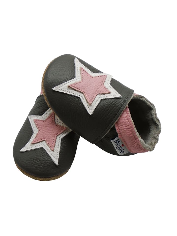 Yalion Baby Krabbelschuhe in Stern Schwarz günstig kaufen 25/26