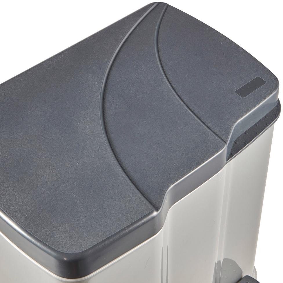 keeeper Mülleimer gunnar, Treteimer 7 l + 15 l, mit 2 Abfallbehältern, Made in Europe