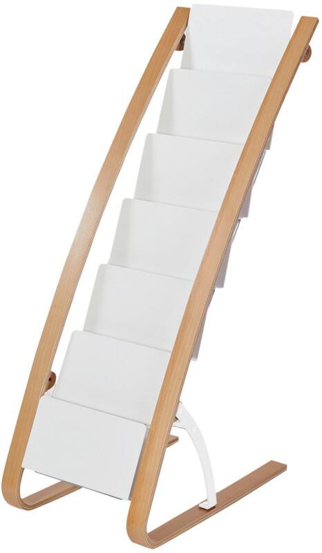 Alba DIN A4 Infoständer Braun, Weiß DDEXPO6W BC 1.060 (B) x 562 (T) x 168 (H) mm
