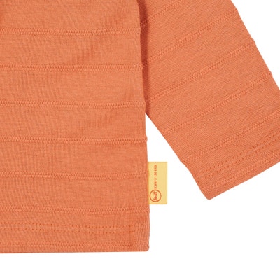 T-Shirt langarm, orange für Jungs