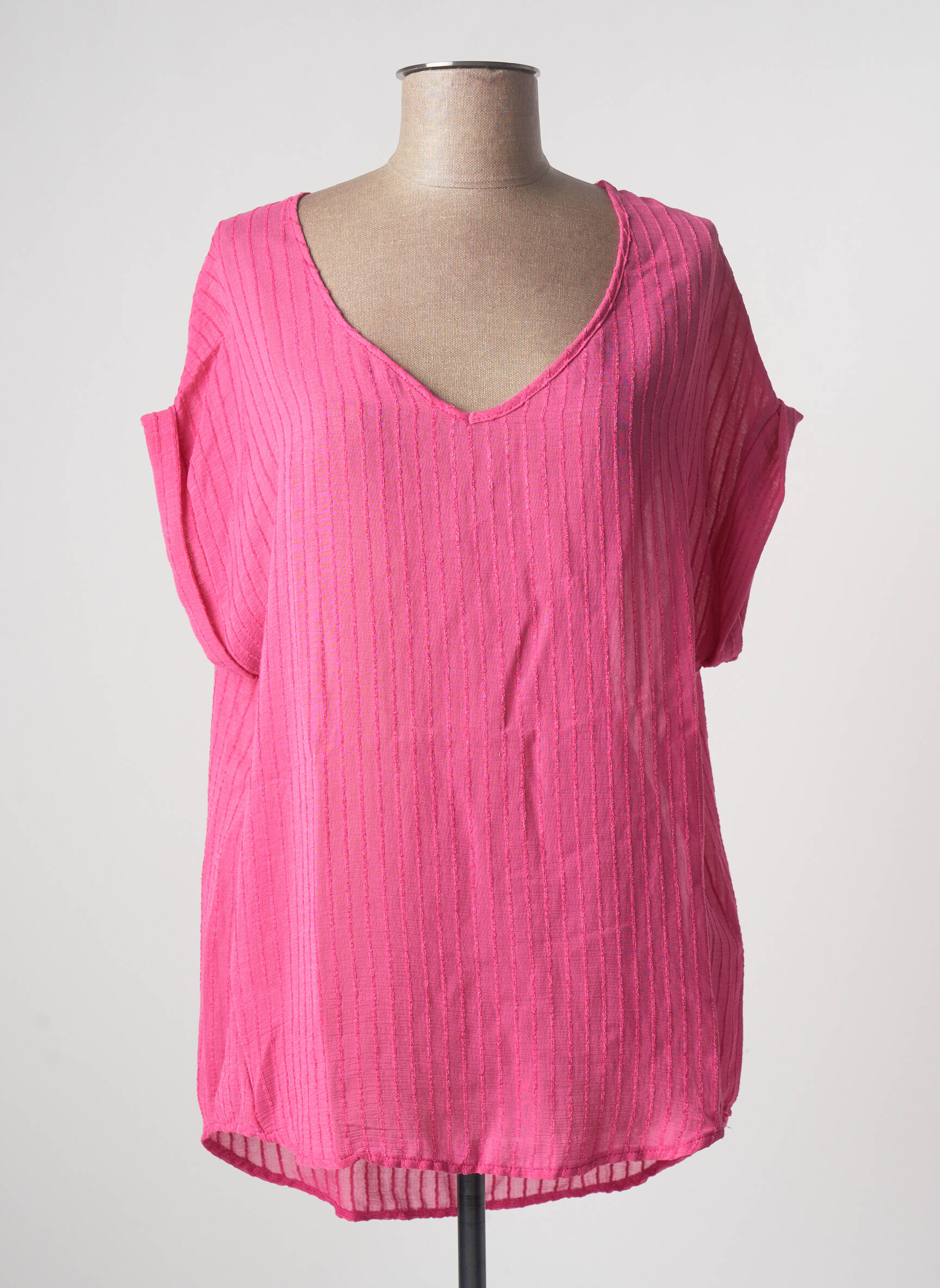 Please Tuniquemanchecourte Femme couleur rose