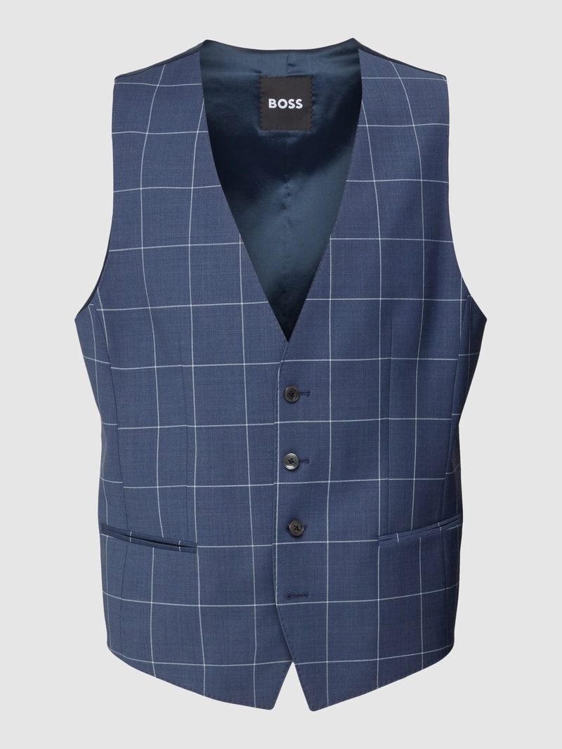 Weste mit Schurwoll-Anteil Modell 'Huge' in royalblau