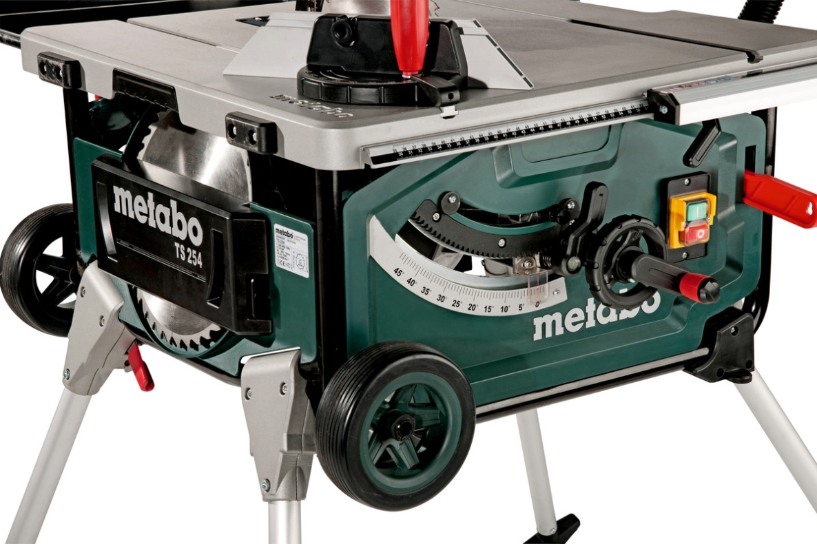Pilarka tarczowa stołowa Metabo 600668000 TS254 254 mm, 2000 W, ze składaną podstawą