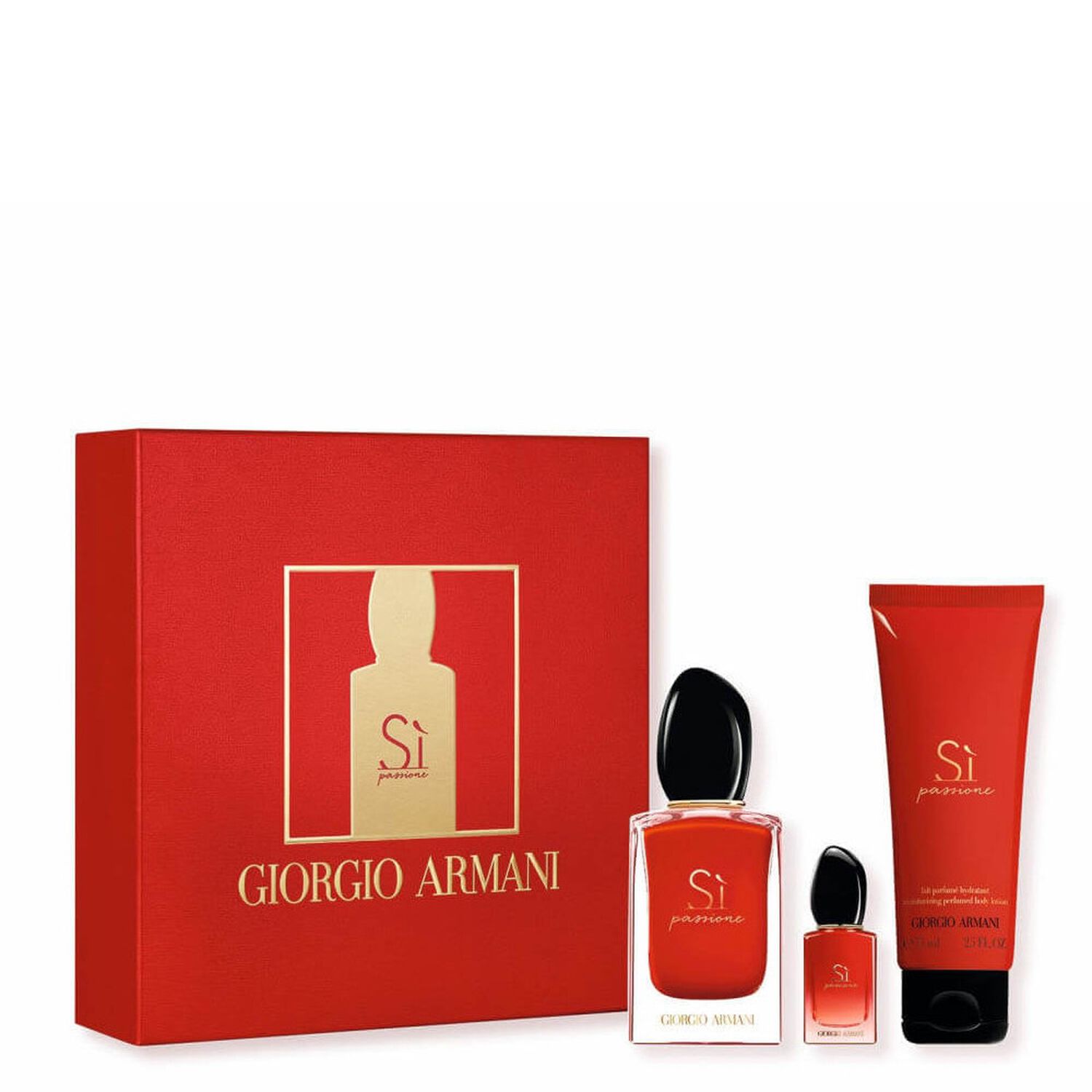Giorgio Armani Si Passione Coffret Eau de Parfum 50 ml + Miniature 7 ml + Lait Corporel 75 ml