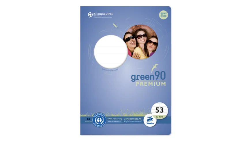 Ursus Green Vokabelheft A5 32 Blatt Lineatur 53