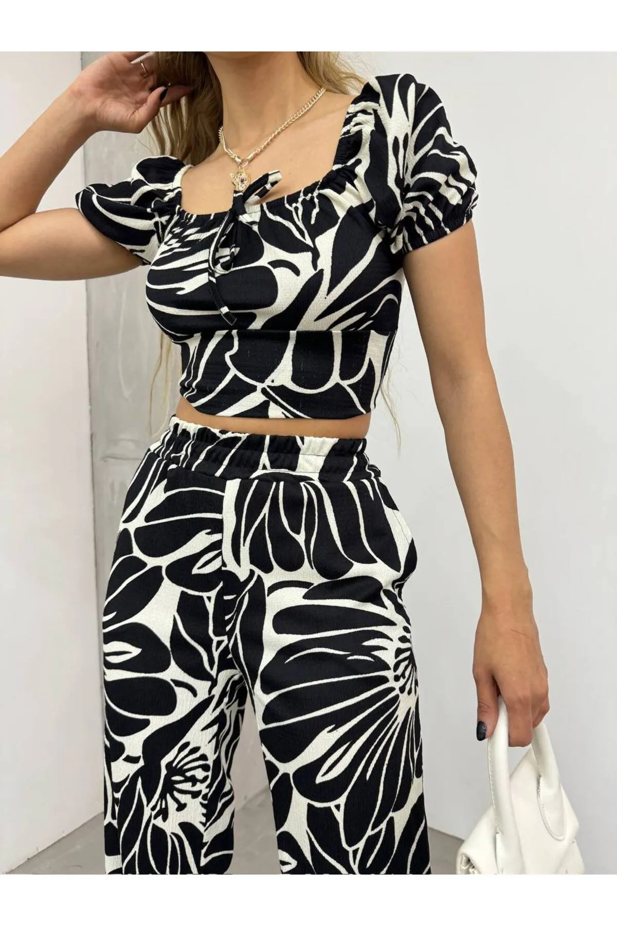 BİKELİFE  Bustierhose mit Blumenmuster für Damen im Doppelset