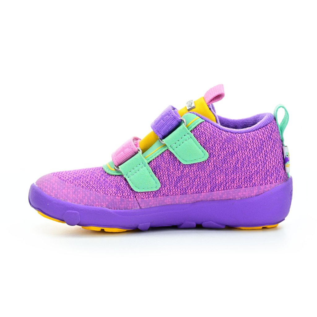 Affenzahn Lowboot Knit Happy Creative Tucan lila Barfußschuhe