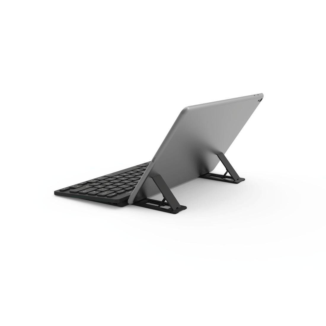 Hama Bluetooth Tastatur Tablet Smartphones mit Standfunktion Tastatur (Deutsche Tastatur (QWERTZ)