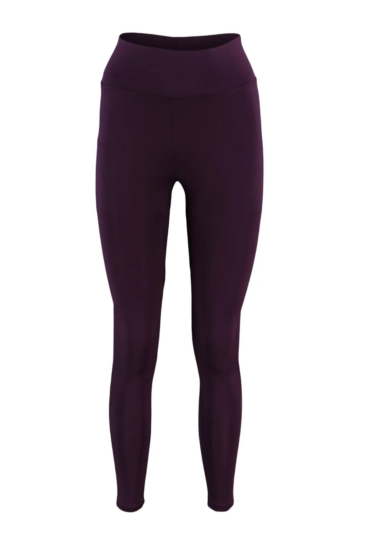 Trendyol Collection  Pflaumenfarbene Push-up-Sportleggings in voller Länge aus Strick TWOAW21TA0030