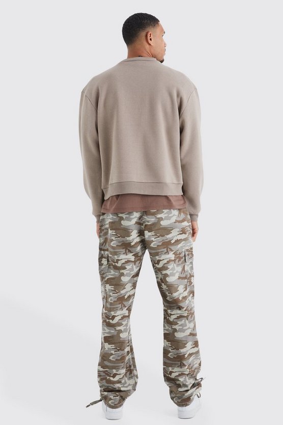 Tall Oversize Sweatshirt mit Homme Print