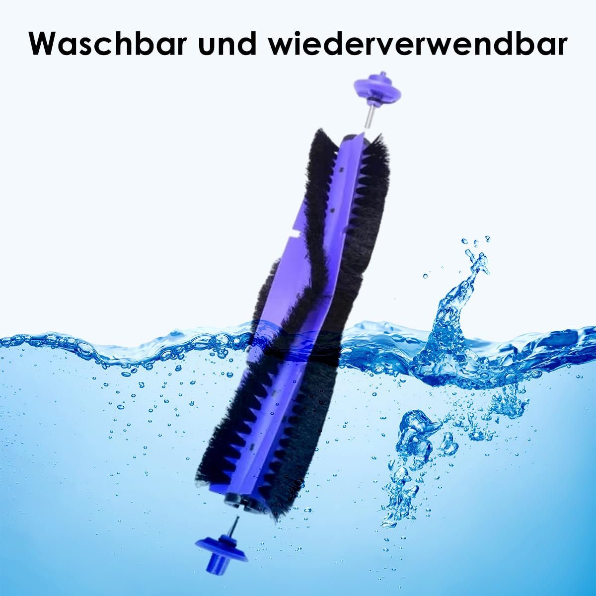 Narwal Saugroboter Zubehör-Set Zubehörpaket, Zubehör für Narwal Freo, (mit 1 Hauptbürste, 4 Seitenbürste, 6 Wischtücher, 2 HEPA Filter, 2 Tank-Filter und 2 Reiniger, 17-tlg)