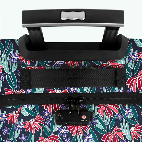 Edea small blue 2-wheel soft suitcase