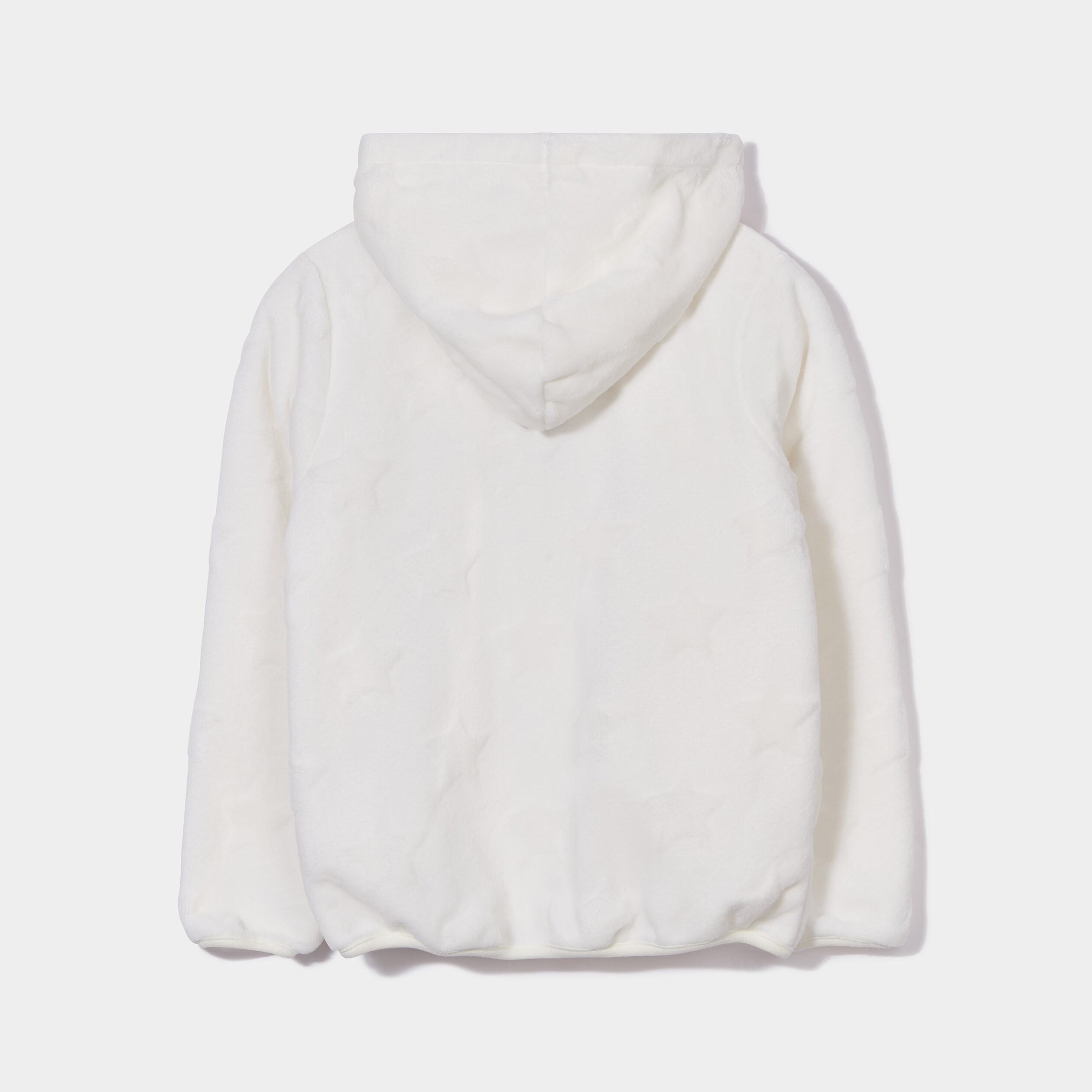 Sweat pilou zippé à capuche ecru fille | La Halle