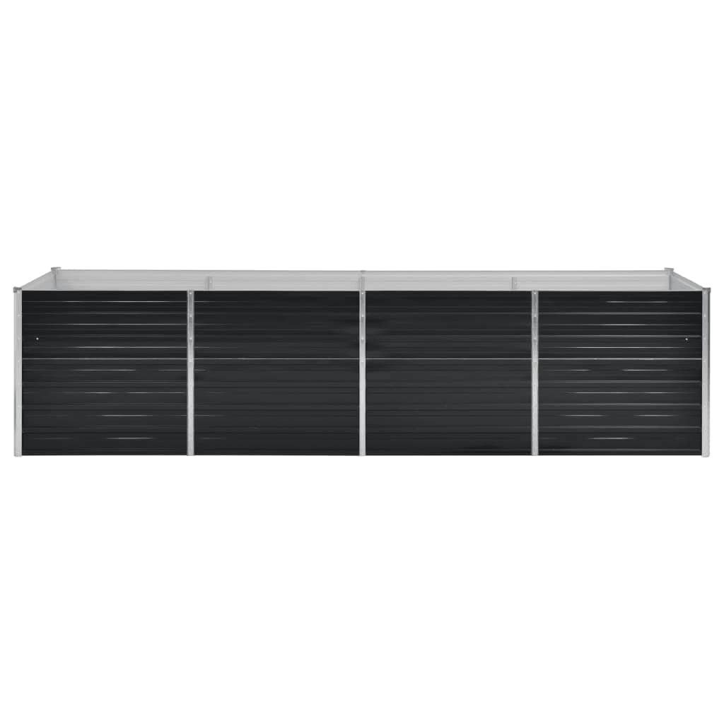 vidaXL Hochbeet Garten-Hochbeet Anthrazit 240 x 80 x 77 cm Verzinkter Stahl