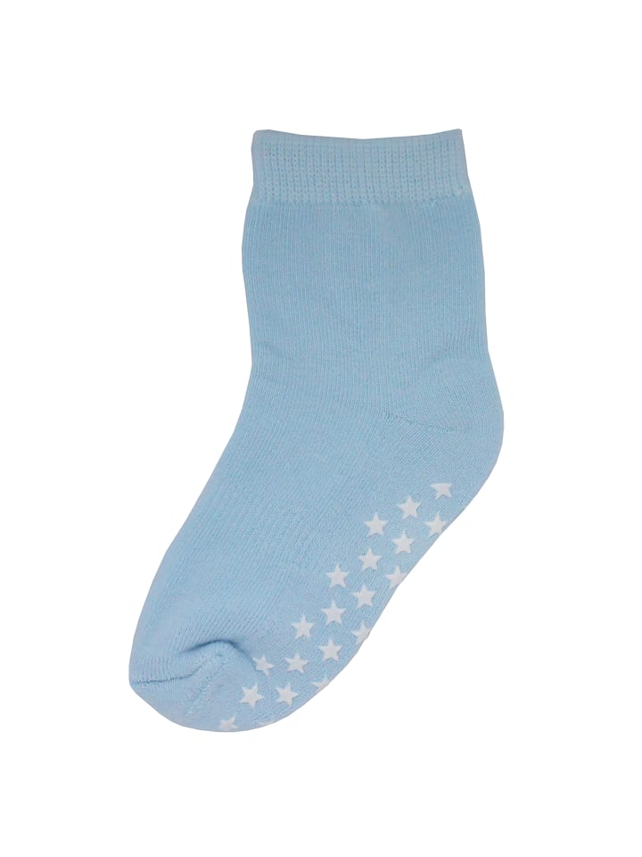 Yalion 9er Pack Antirutschsocken Halbplüsch in Blau günstig kaufen