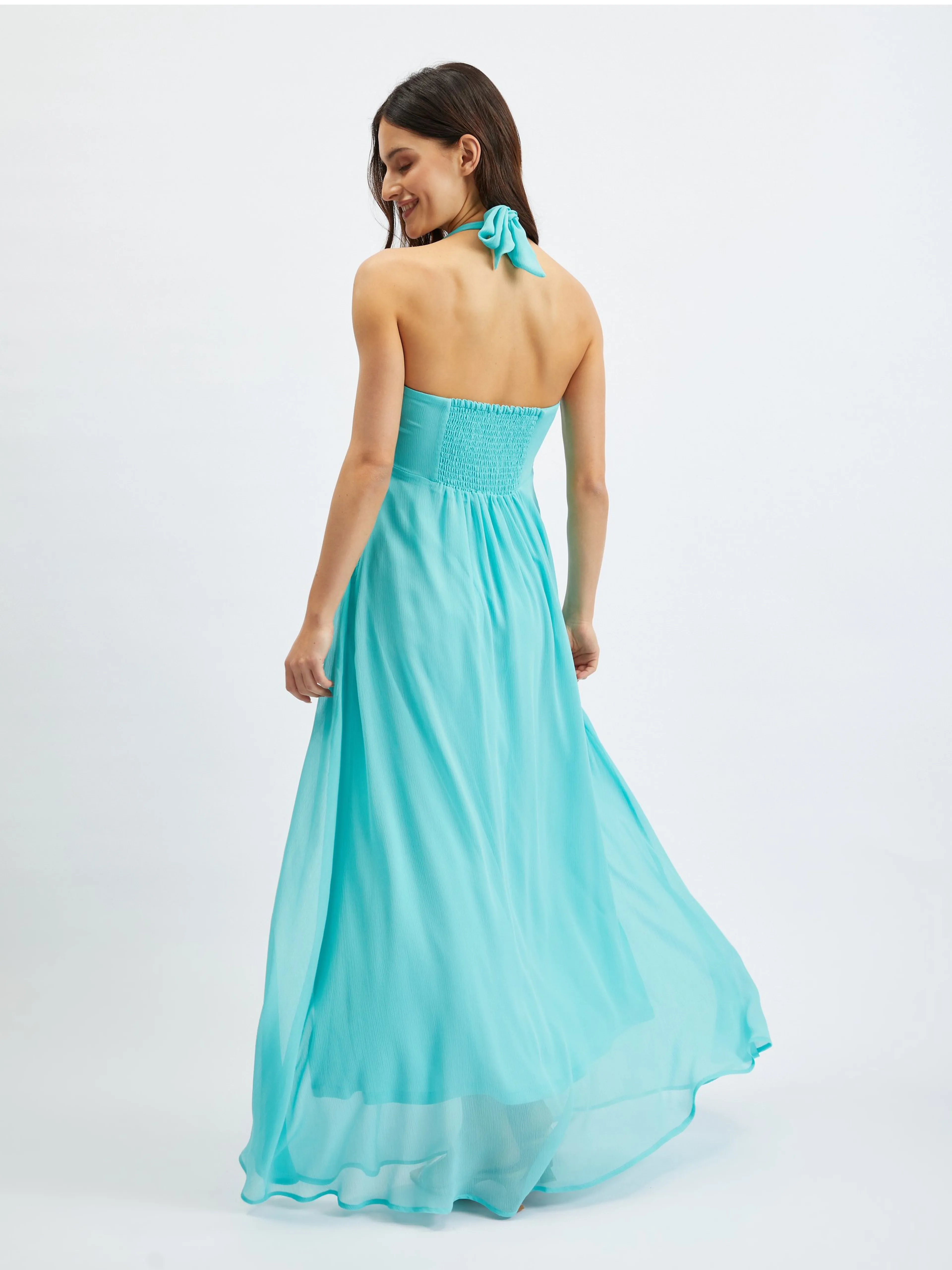Türkisfarbenes Damen Maxikleid ORSAY