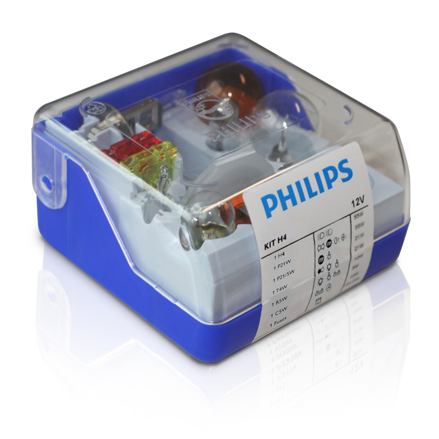 Philips H4 Ersatzlampenkasten, 9-teilig - ATU