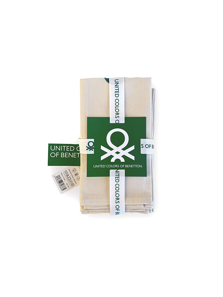 Benetton 4er-Set: Tischsets in Creme/ Grün - (L)35 x (B)45 cm günstig kaufen onesize