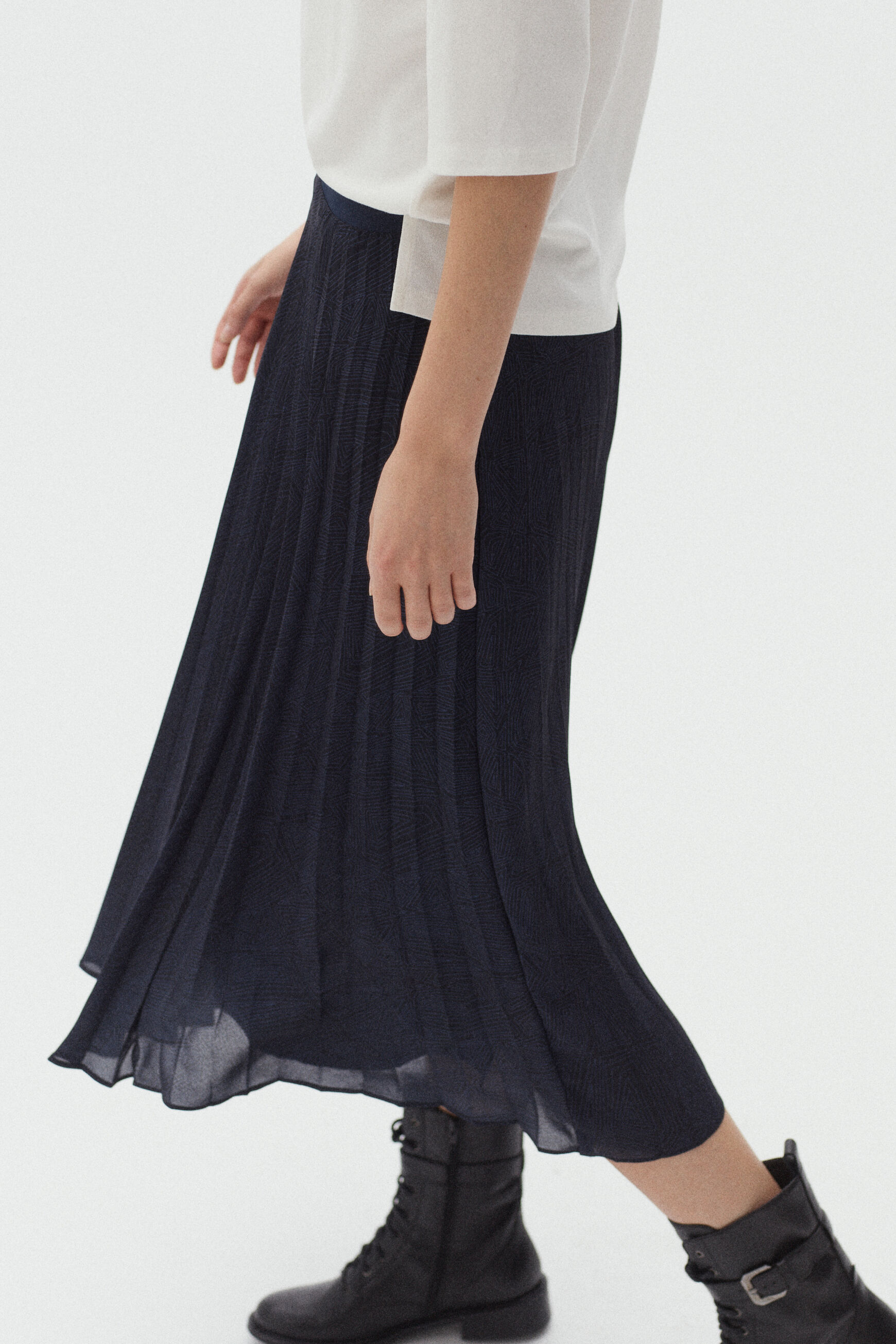 jupe amelia print noir femme