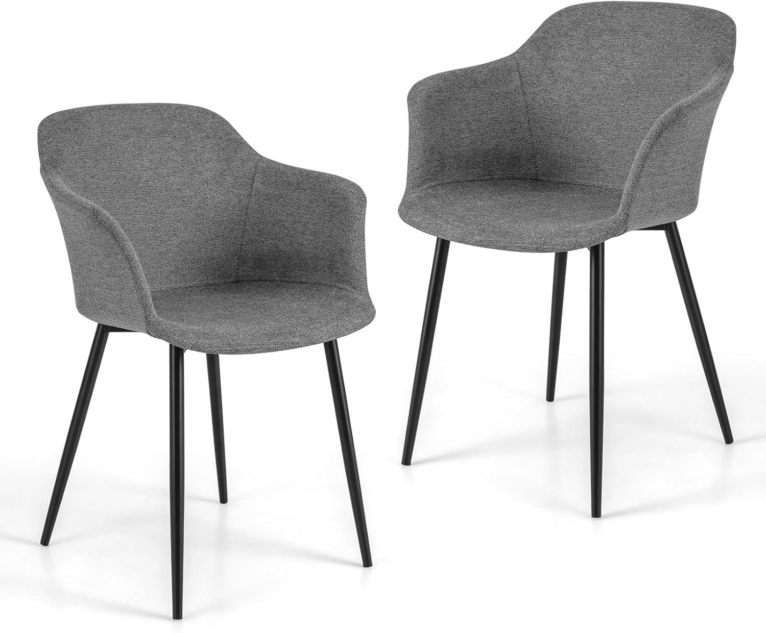 KOMFOTTEU Polsterstuhl Esszimmerstühle (2er Set), bis 150kg belastbar