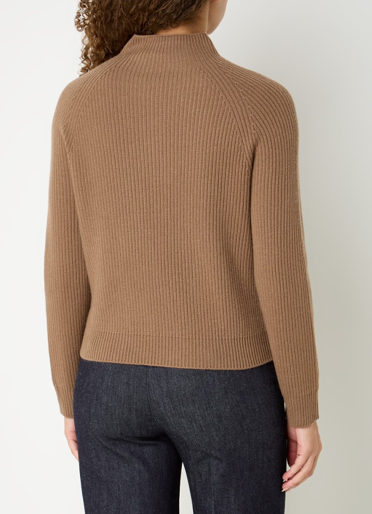 Pulover MaxMara Ines cu nervuri din amestec de cașmir