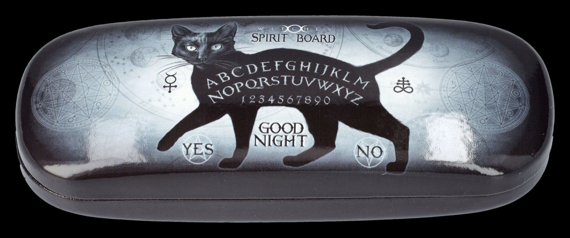 Figuren Shop GmbH Brillenetui Brillenetui - Schwarze Katze Ouija - Alchemy England - Hardcase
