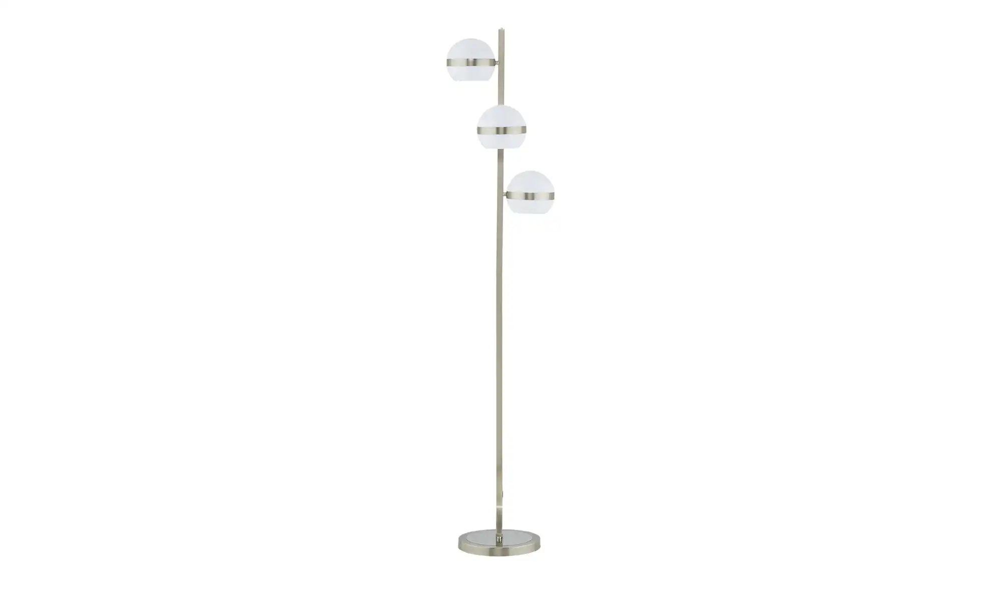 KHG LED-Stehleuchte, 3-flammig, Nickel-matt