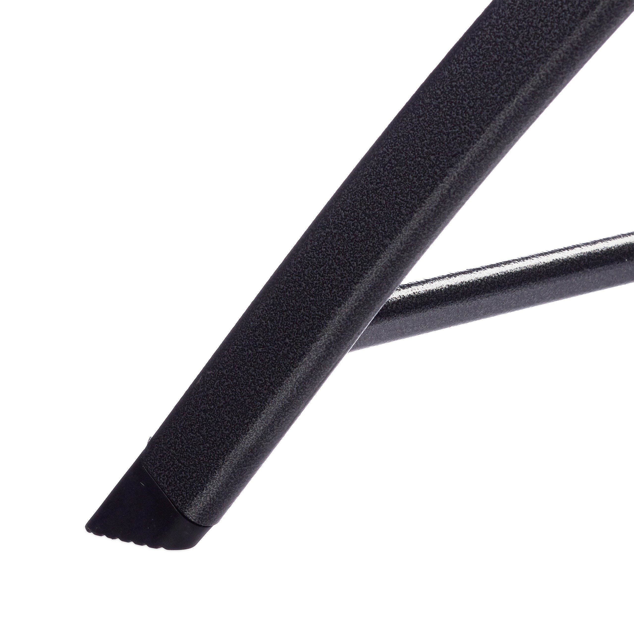 relaxdays Bistrostuhl Barstuhl klappbar BASTIAN 2er Set, Schwarz