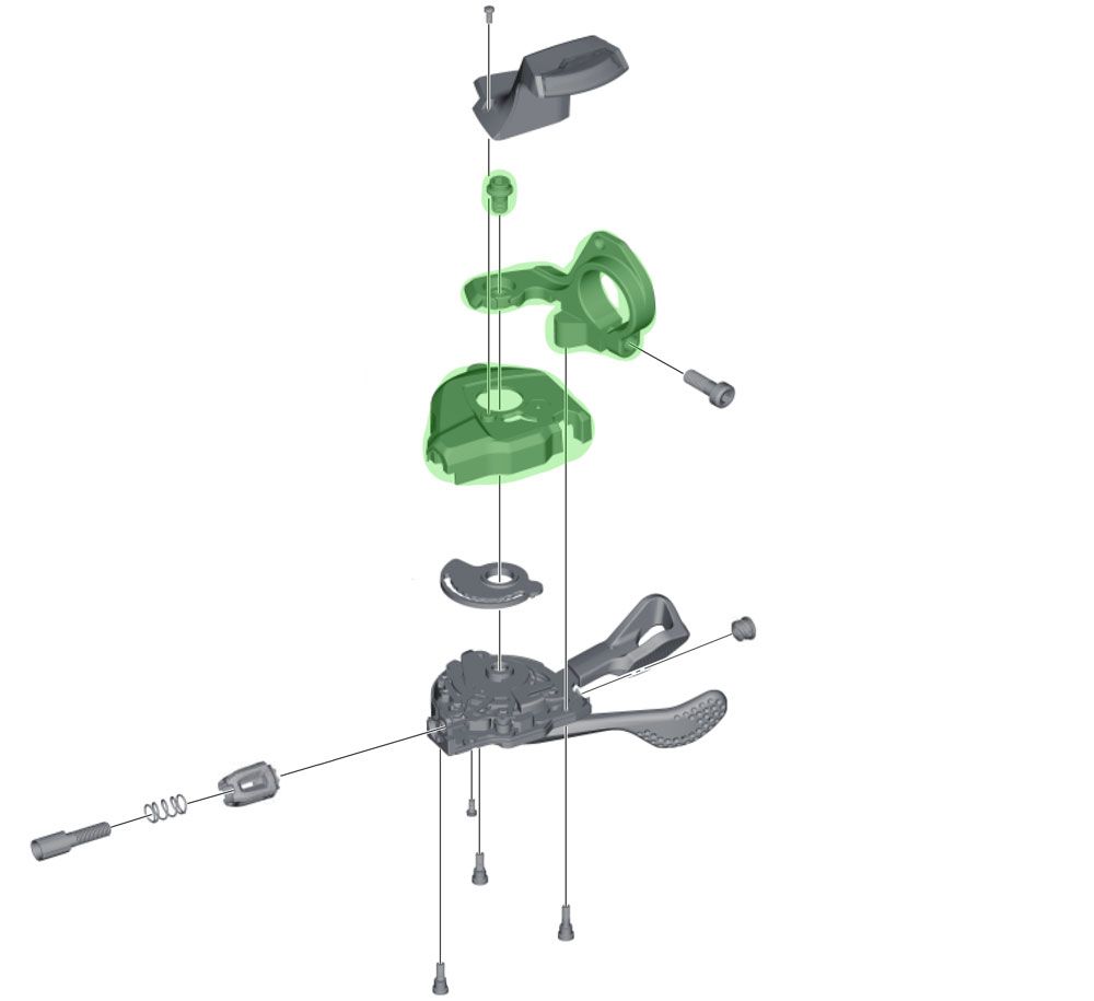 Shimano Basisgehäuse für SL-M8000 mit Ganganzeige rechts kaufen | Bike-Discount