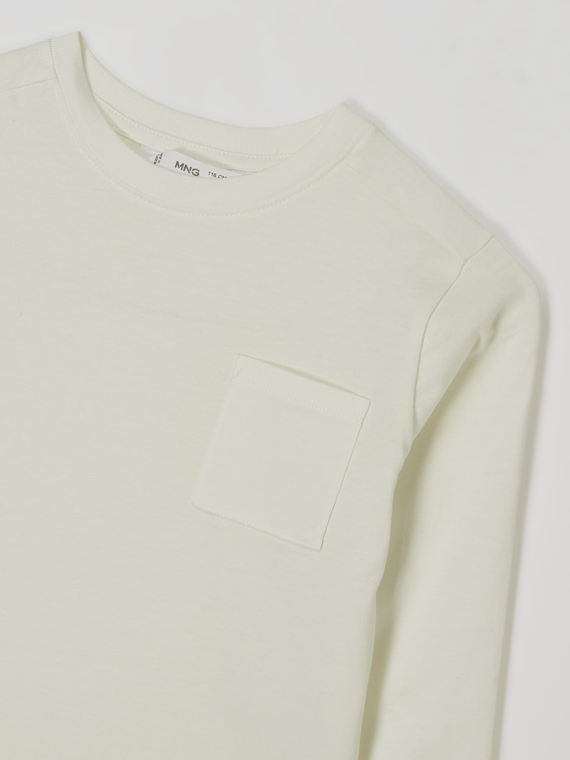 Shirt aus Baumwolle Modell 'Basicati' in offwhite