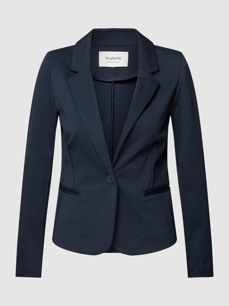 Blazer mit Paspeltaschen in marineblau